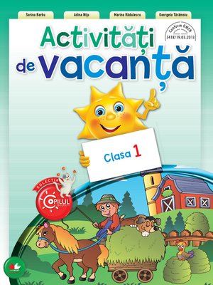 cover image of Activitati De Vacanta. Clasa I